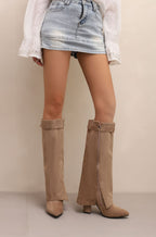 High Shaft Suede Boots – Lavvi | Boutique Fashion