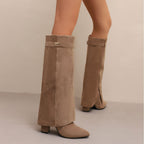 High Shaft Suede Boots – Lavvi | Boutique Fashion