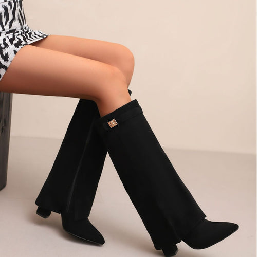 High Shaft Suede Boots – Lavvi | Boutique Fashion
