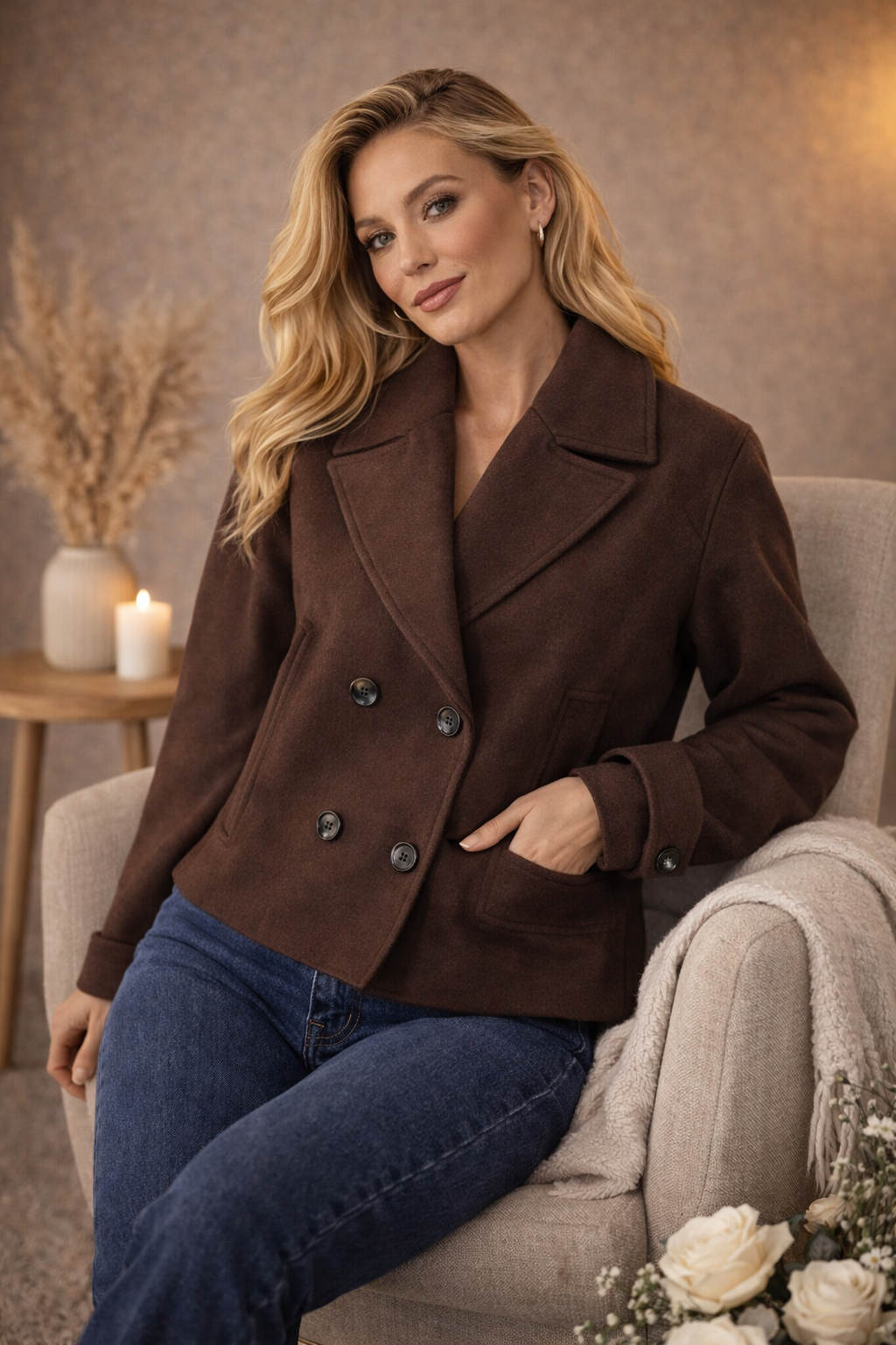 Lavvi Lapel Coat | Lavvi Boutique Fashion